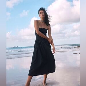Free People Onda Drop-Waist Tube Midi Dress